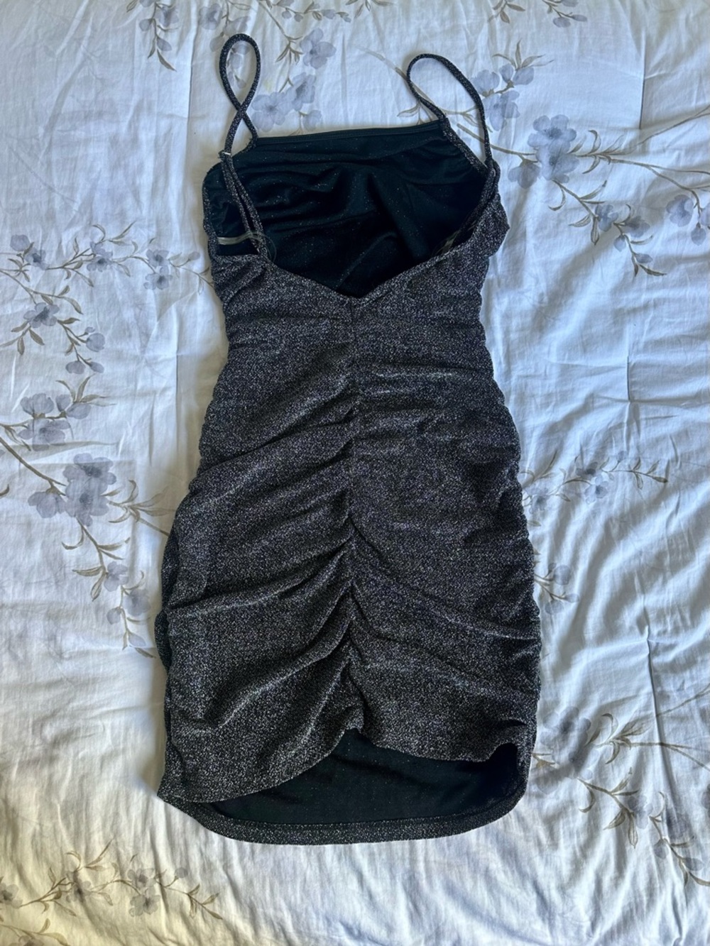 Black Shimmer Bodycon Dress